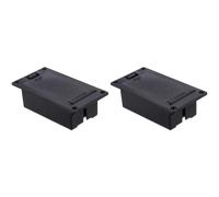 BESTonZON Porta Batteria Pickup Chitarra e Basso 9v Scatola Custodia Compatta Per Batteria Attiva Doppio Pezzo Accessorio Per Strumenti Musicali