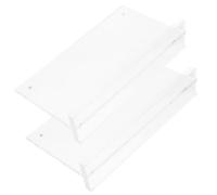 BESTonZON Porta Cartelli in Acrilico Trasparente da Tavolo 2 Pezzi Espositore Magnetico Doppia Faccia 10X20 CM Portacartello Inclinato per Menu Foto e Prezzi per Ristoranti e Negozi