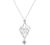 BESTonZON Porta Ciondolo per Collana in Lega Resistente Gabbia Cuore Vuota, Accessorio per Collane Fai da Te Porta Pietre di Ricambio, per Creazioni Gioielli Personalizzati da Donna