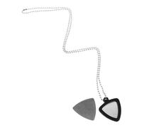 BESTonZON Porta Plettri Silicone Con Plettri Per Chitarra e Collana Acciaio Inossidabile Accessori Pratici Per Musicisti e Appassionati Chitarra