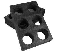 BESTonZON Porta Tazzine da Caffè in Schiuma di Perle, Portabevande Resistente per 2 Tazze, Accessorio Pratico per Bevande da Asporto e Uso Quotidiano Riutilizzabile