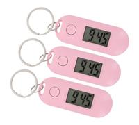 BESTonZON Portachiavi Orologio Digitale da Appendere Muto per Studenti Set da 3 Pezzi in Plastica Resistente Design Compatto e Leggero per Zaino e Uso Scolastico