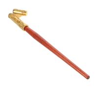 BESTonZON Portapenne per Calligrafia Obliquo in Ferrolega e Legno, Portapennino Retrò Impugnatura Comoda per Pennini a Immersione, Strumenti per Lettering e Disegno Artistico Creativo