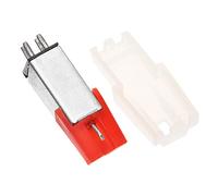 BESTonZON Puntina Del Giradischi Magnetica Rossa in Alluminio, Stilo Sostitutivo Per Fonografo, Ago Ricambio Per Giradischi Vintage, Installazione Semplice Per Musica Chiara e Nitida