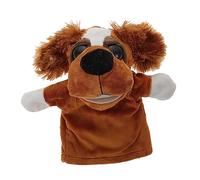BESTonZON Pupazzo a Mano Animale Peluche Con Orecchie Morbide Giocattolo Educativo Per Marionetta Per Gioco Di Ruolo e Interazione Cane Con Orecchie Pelose