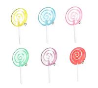 BESTonZON Pz Modello Lecca-lecca Lecca-lecca Simulato Lecca Lecca in Miniatura Decorazioni Per La Casa in Miniatura Decorativo Caramella Schermo Plastica Bambino