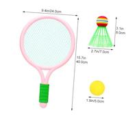 BESTonZON Racchette Badminton per Palline Attrezzatura Sportiva e Resistente in PVC EVA Rete Larga per Facile Gioco Indoor e Outdoor Colori Vivaci per Ragazzi e Ragazze Colore Casuale