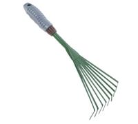 BESTonZON Rastrellino da Denti Rinforzati per Pulizia Escrementi Animali e Foglie Antiscivolo Strumento Resistente per e Cortili