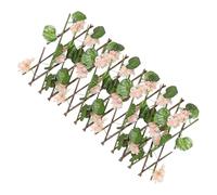 BESTonZON Recinzione Decorativa Con Fiori Artificiali Di Ciliegio Pannello Stile Grigliato Schermo Privacy Esterno Per Balcone E Giardino Colore Dimensioni Estensibili