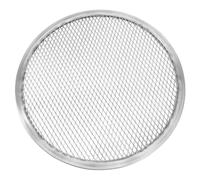 BESTonZON Retina per Pizza in Alluminio, Griglia per Pizza, Pala per, Retina per, Teglia per, Rete per Croccante per Una Cottura Uniforme Della ø330mm