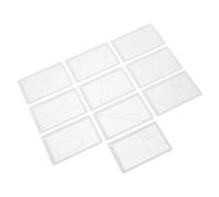 BESTonZON Righello di Misurazione del Disegno e Strumento di Disegno Prospettico per Artisti, Set 10 Pezzi in Acrilico Leggero, Divisore Proporzionale Rapporto Aureo per Pittura, Fotografia