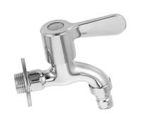 BESTonZON Rubinetto della Lavatrice da Esterno a Parete 1/2" in Ottone Apertura Rapida, Maniglia Singola per Lavanderia e Giardino, Antiperdita e Montaggio Semplice