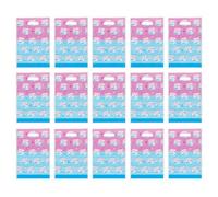 BESTonZON Sacchetti Regalo Manici 50 Pezzi in Plastico Gender Reveal Borse Leggere e Riutilizzabili per Festa di Compleanno Boy Or Girl