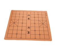 BESTonZON Scacchiera Pieghevole Oggetto Di Gioco Degli Scacchi Portatile Tappeto Da Scacchi Da Torneo Asse Pelle Artificiale Marrone Chiaro