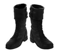 BESTonZON Scarpe per Figure d'Azione Stivali Lunghi in Pelle Simil Guerra per BJD Mini Scarpe Realistiche per Abbigliamento e Accessori Scenari di Gioco