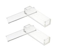 BESTonZON Scatola Magnetica Acrilica Trasparente e Struttura Semplice Chiusura Magnetica 2 Pezzi per Conservare Dadi da Gioco per Dadi in Camera da Letto