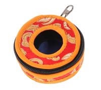 BESTonZON Scatola Per Campanella Da Meditazione Tibetana Protezione Per Campanella Cerniera Resistente e Leggera Compatta Per Trasporto Durante Viaggi e Attività All Aperto