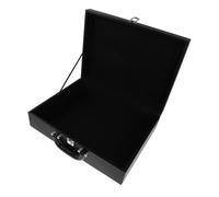 BESTonZON Scatola Porta Mahjong in PU Resistente e Elegante con Manico Organizer per Tessere da Gioco Cinesi Contenitore Portatile per Casa e Feste