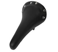 BESTonZON Sella per Bici Vintage Imbottita Rivetti Metallici Cuscino Comodo Ergonomico per Bici da Strada e Mountain Bike Ricambio Sellino Nero Montaggio Rapido per Uomo e Donna