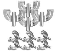 BESTonZON Set 10 Ganci Per Grancassa in Metallo Per Batteria, Accessori Per Tamburo Robusti e Compatti, Sostituzione Artigli Per Montaggio Tamburi, Per Uso Outdoor e Percussioni Da Marcia