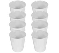 BESTonZON Set 10 Tazze da Caffè in Ceramica 180ml Tazze per Bevande Design Bicchiere di Carta e Acqua per Casa Ufficio e Caffetteria Altezza 8 Cm