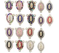 BESTonZON Set 18 pezzi ciondoli in lega a forma di Maria per creazione di gioielli fai da te, accessori per collane, bracciali e orecchini artigianali, decorazioni creative per regali personalizzati