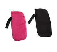 BESTonZON Set 2 Custodie Termiche per Bottiglie Nero Isolamento Termico e Protezione per Bottiglia, per Uso Quotidiano e Viaggi