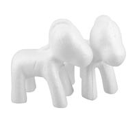 BESTonZON Set 2 Pezzi Stampo in Schiuma Unicorno Bianco in Polistirolo Base Modellabile per Composizioni Floreali e Decorazioni Fai da Te per Feste Matrimoni e attività Creative per