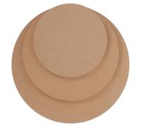 BESTonZON Set 3 Pezzi Stampi per Ceramica in Legno ad Alta Densità Dischi Rotondi da 15-25 CM per Tornio da Vasaio e Costruzione Manuale Basi Lisce Antistick per Argilla Strumenti