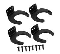 BESTonZON Set 4 Pezzi Gancio Per Microfono Wireless in Silicone e Ferro, Supporto Da Parete Protettivo Antigraffio, Risparmio Spazio Per Uso Domestico e Ufficio