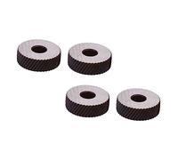 BESTonZON Set 4 Pezzi Ruote per Godronatura in Acciaio Nero Denti Affilati Antiruggine per Utensile Tornio Metalli Diagonale Precisione