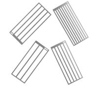 BESTonZON Set 4 Righelli in Acciaio Resistente per Pittura Diamante 5D Rivestimento Nano Strumento di Precisione per Allineamento Trapano Accessori Artigianato DIY per Progetti Artistici