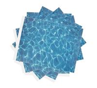 BESTonZON Set 5 Fogli d'Acqua Artificiale Adesivo per Decorazione Paesaggistica, Base di Fiume Finto per Tavolo di Sabbia, Materiale per Micro Paesaggi Esterni