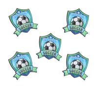 BESTonZON Set 5 Spille Smaltate da Calcio in Lega di Zinco, Spilla da Bavero a Forma di Pallone da Calcio per Eventi Sportivi 2026, Accessori Leggeri per Zaini, Cappelli e Magliette