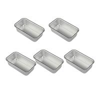 BESTonZON Set 5 Teglie da Forno per Pane e Torte, Piastra Resistente Alte Temperature in Acciaio, Teglia per Cottura Domestica e Professionale, Utensile Cucina per Preparazioni Casalinghe