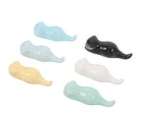 BESTonZON Set 6 Pezzi Portapennelli in Ceramica a Forma di Gatto Supporto per Calligrafia e Pittura Cinese Porta Pennelli Artistici Colorati per Scrittura e Forniture Creative da Tavolo