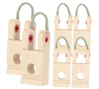 BESTonZON Set 6 Pezzi Supporto Albero Centrale in Legno Per Pianoforte a 88 Tasti, Flangia Di Testa Per Manutenzione e Accordatura, Accessorio Pratico Leggero Per Uso Professionale e Personale