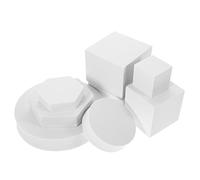 BESTonZON Set 8 Pezzi Accessori per Foto a Forma in Schiuma Bianca, Complementi per Fotografia di Prodotti, Make-Up, Gioielli e Cosmetici, Decorazioni per Shooting Fotografico