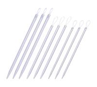 BESTonZON Set 9 Ferri da Maglia in Nylon Occhiello Grande, Infilatore Filati per Uncinetto e Tessitura, Strumenti per Lavori a Maglia di Coperte e Calzini, Utensili Portatili per Fai