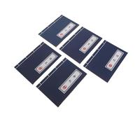 BESTonZON Set da 5 Quaderni Vuoti senza Righe con Copertina Stile Antico Cinese, Blocco Note per Calligrafia e Disegno Artistico, Rilegatura a Punti Robusta per Studenti e Professionisti