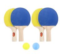 BESTonZON Set da -pong per bambini, 2 pezzi, con racchette e palline, racchette da -pong portatili per allenamento, sviluppo delle abilità e attrezzatura per l'allenamento.