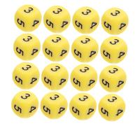 BESTonZON Set Dadi Matematici in Acrilico 16 Mm per Bambini, 16 Pezzi Numeri 0-5, Gioco Didattico Divertente e Accessorio Educativo per Casa e Scuola