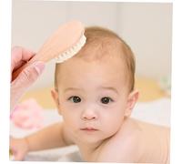 BESTonZON Set di 4 spazzola in morbida e pettine in legno per trattamento del cuoio capelluto massaggiatore adatto a capello regalo nascita