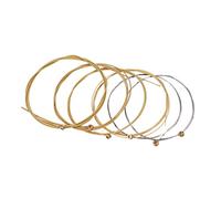 BESTonZON Set Di 6 Corde Per Chitarra Acustica in Nichel Da 0 3 Mm A 1 35 Mm Universali Per Chitarre Folk Suono Ricco E Facile Da Suonare