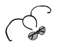 BESTonZON Set Di Fasce Per Con Antenna A Forma Di Farfalla Occhiali E Copricapo Con Antenna A Forma Di Cartone Animato Divertenti E Decorativi Per Feste E Cosplay