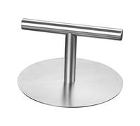 BESTonZON Smash Burger Press Round Burger Smasher Creatore di Tortini in Acciaio Inossidabile Tortino Antiaderente Stampi per Pancetta Pressa per Hamburger di Manzo Verdure Cottura alla Griglia 15 Cm