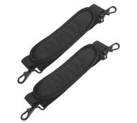 BESTonZON Spalline Regolabili per Custodia Strumenti Musicali in Canvas Nero Cuscino per Spalle, 2 Pcs
