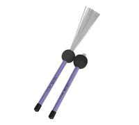 BESTonZON Spazzole per Batteria Retrattili in Acciaio per Percussioni Jazz Set con Impugnatura Antiscivolo Adatte Box Drum e Cajon Regolabili e Facili da Trasportare