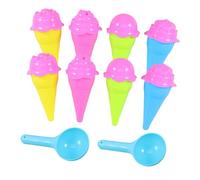 BESTonZON Stampi Per Coni Gelato Giocattolo Per Bambino Bambina Di Accessori Per Spiaggia Sabbia Per Creare Sagome Di Gelato Per Esterni e Attività Ludiche