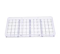 BESTonZON Stampo Cioccolato Rigido Trasparente Con Multiple Per Barrette e Cioccolatini Fai Da Te Facile Da Pulire e Riutilizzabile Per Casa e Regali